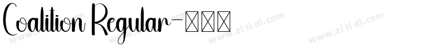 Coalition Regular字体转换